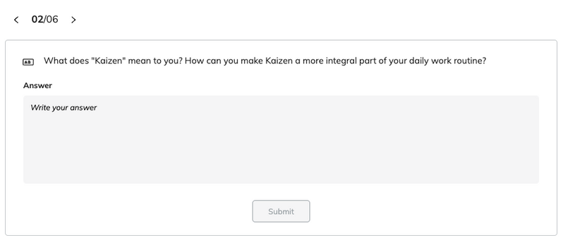 Screenshot of an interactive collaborative quiz.